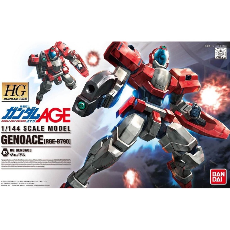 BANDAI Mobile Suit Gundam AGE – High Grade RGE-B790 Genoace Model Kit Figure