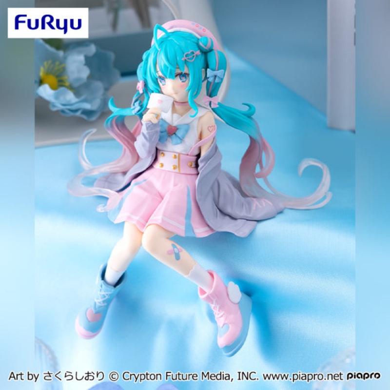 Vocaloid – Hastune Miku – Gray Sailor Suit – Noodle Stopper Figure (FuRyu)
