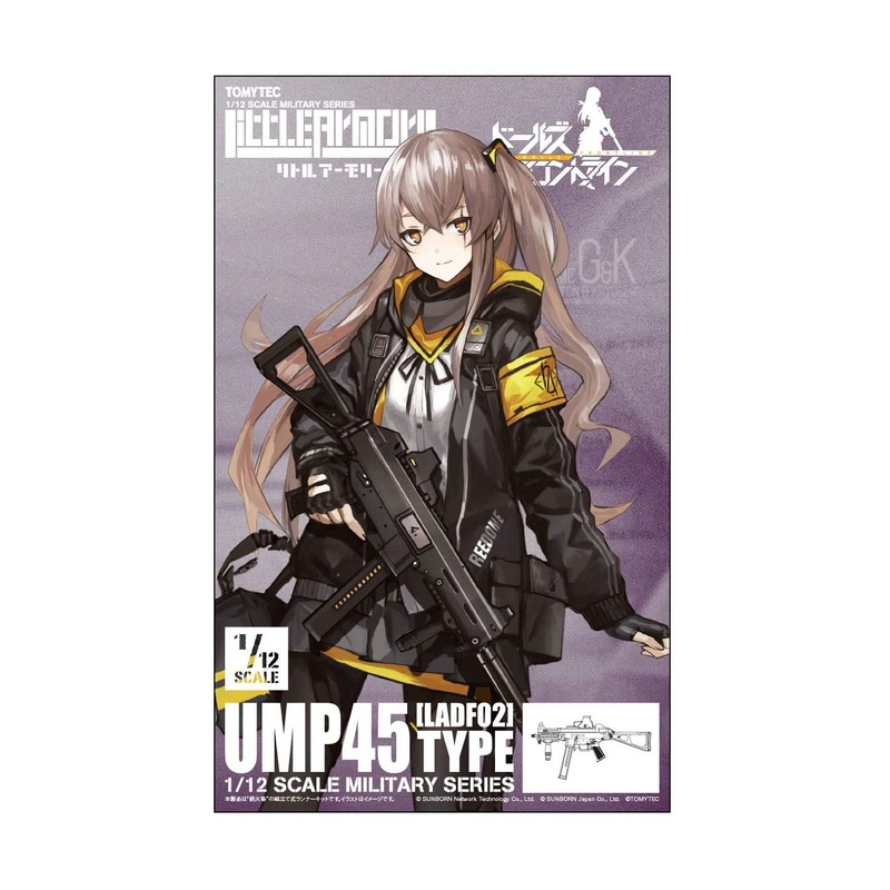 TOMYTEC Little Armory LADF02 Dolls Frontline UMP45 Type Plastic Model Kit