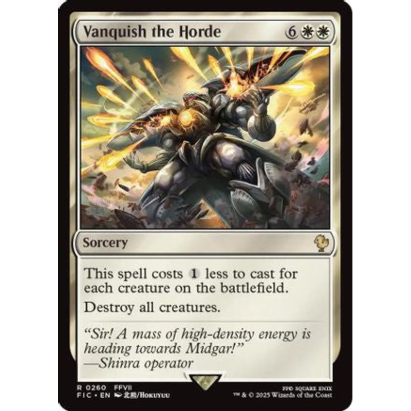 Vanquish the Horde (FIC-260) – Commander: FINAL FANTASY