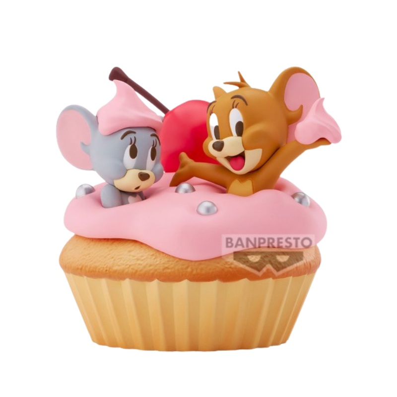 TOM AND JERRY BIG SOFT VINYL -Sweet Cupcake- Figure By Banpresto